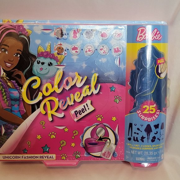 Unicorn Fashion Color Reveal Barbie New Unused 25 Surprises 2020 - Picture 1 of 11